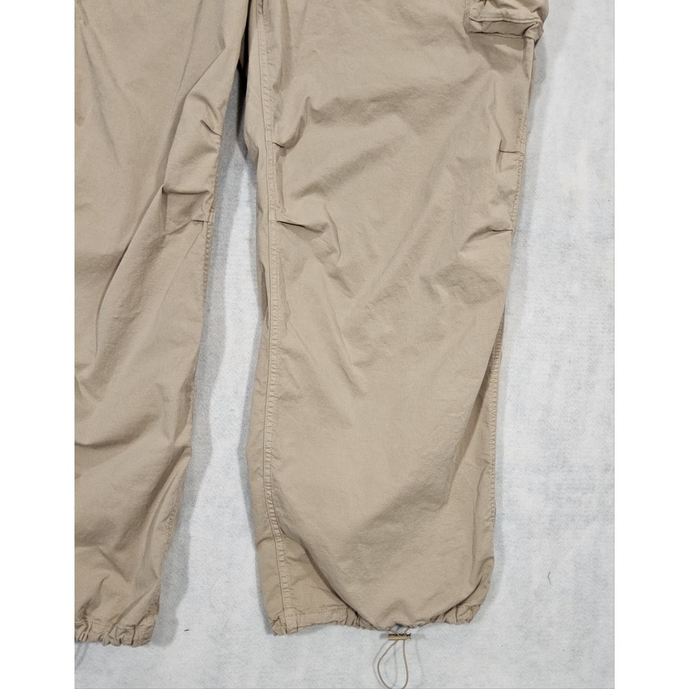 Good American Pants Womens Sz 22 Plus‎ Baggy Cargo Khaki Stretch Loose Straight - Picture 2 of 8